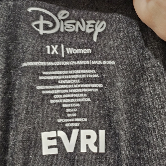 Disney Mickey silhouette womens 1x teeshirt - Picture 2 of 4